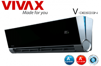 Aparat aer conditionat Vivax ACP-12CH35AEVI BLACK MIRROR V-Design Wi-Fi, Inverter, 12000 BTU/h, Clasa A++