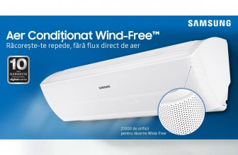Aparat de aer conditionat Samsung AR09MSPXBWKNEU, Wind-Free, 9000 BTU, Clasa A++