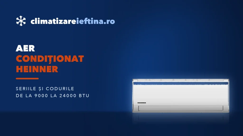 Aer condiționat Heinner: serii și modele de la 9000 la 24000 BTU