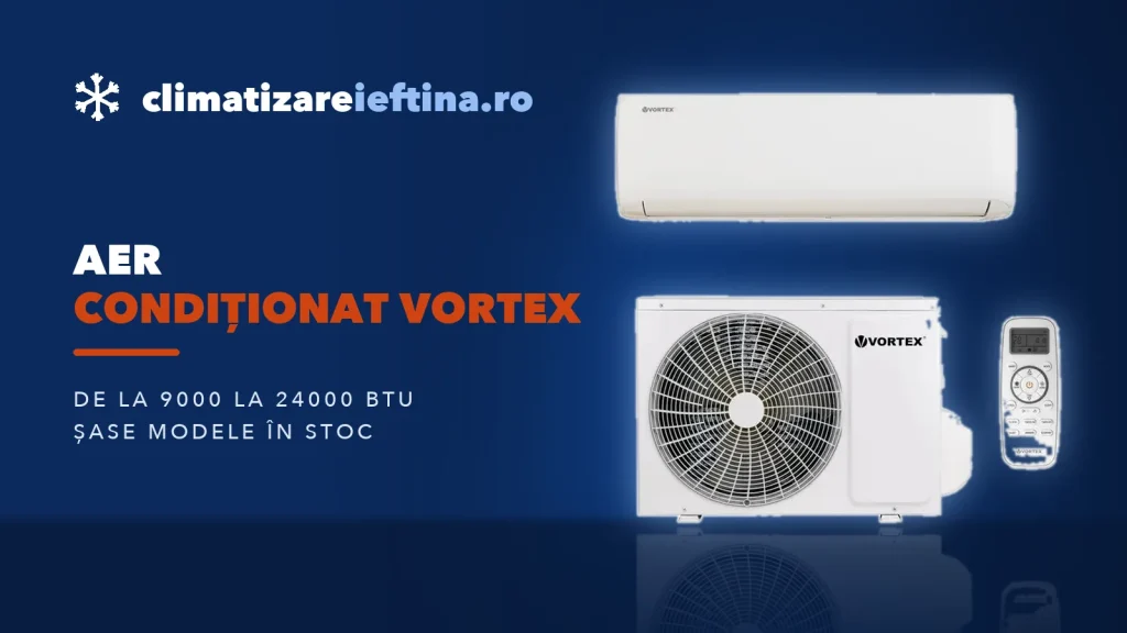 Aer condiționat Vortex: 6 modele de la 9000 la 24000 BTU