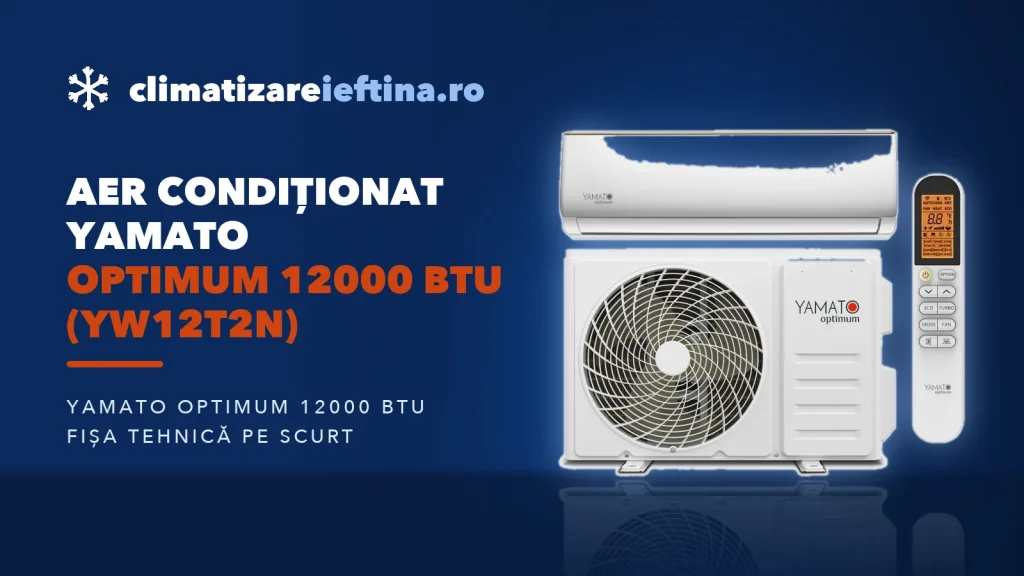 Aer condiționat Yamato Optimum 12000 BTU (YW12T2n): ce oferă