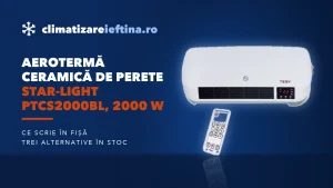 Aerotermă ceramică de perete Star-Light PTCS2000BL, 2000 W