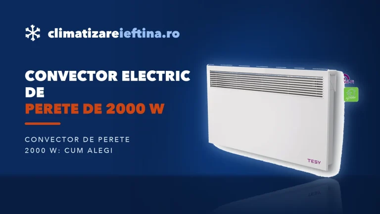 Convector electric de perete de 2000 W: cum alegi și modele