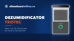 Dezumidificator Trotec: seria TTK, modele de casă și de șantier