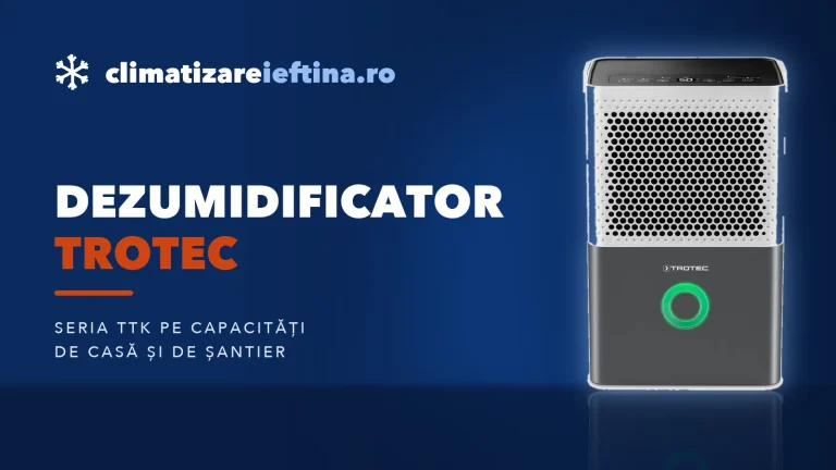 Dezumidificator Trotec: seria TTK, modele de casă și de șantier