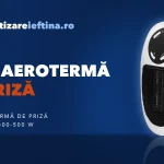 Mini aerotermă de priză: modele mici, portabile, de 400-500 W