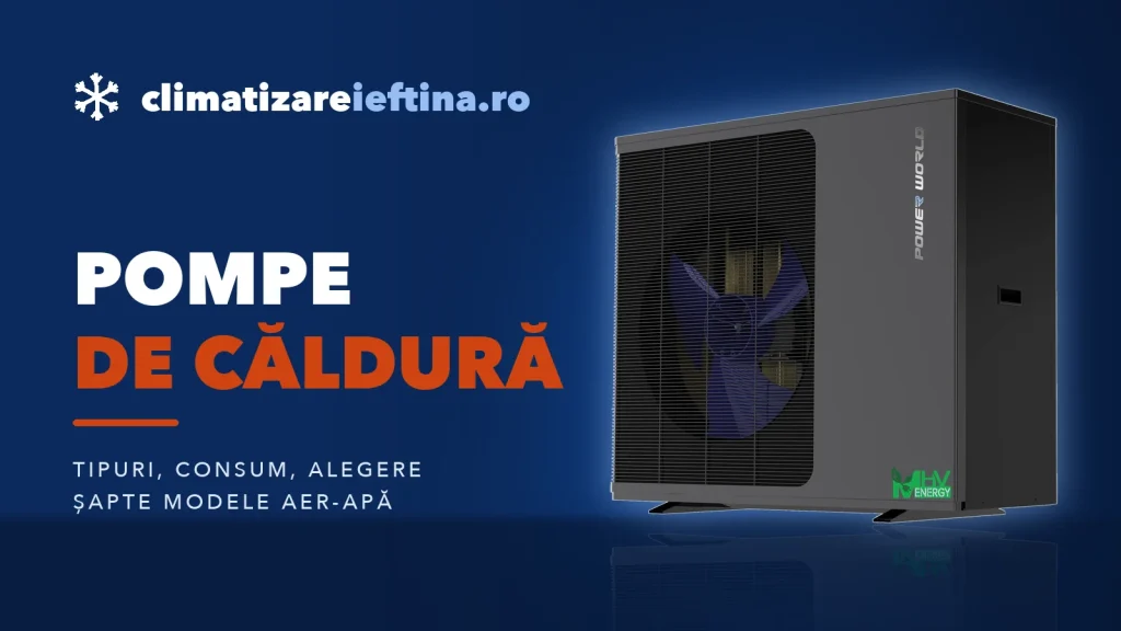 Pompe de căldură: tipuri, consum și modele aer-apă recomandate