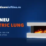 Șemineu electric lung: modele de 120, 150 și 180 cm