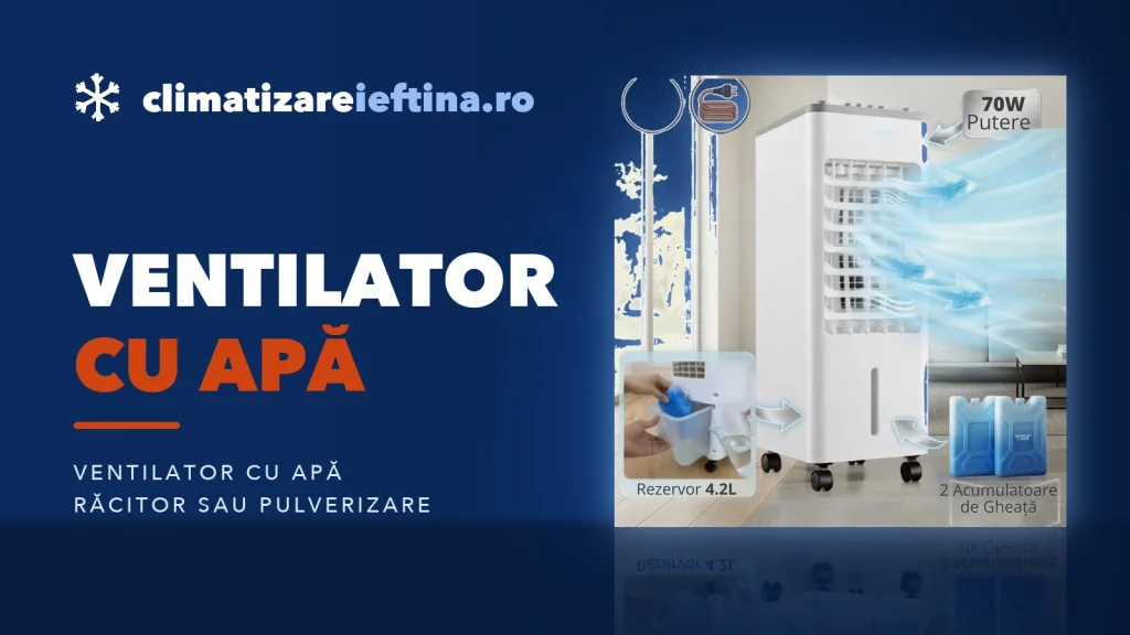 Ventilator cu apă: cât răcește, cum alegi și ce modele merită